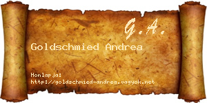 Goldschmied Andrea névjegykártya
